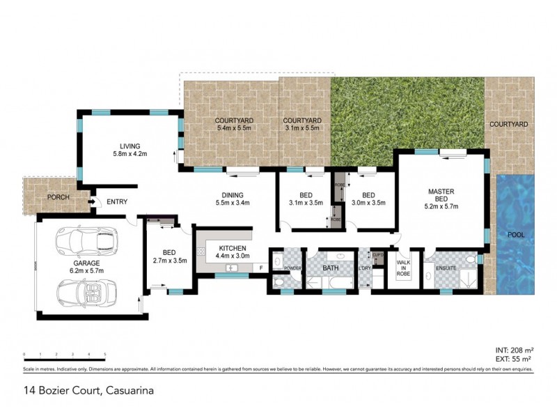 14 Bozier Court, Casuarina NSW 2487 Floorplan