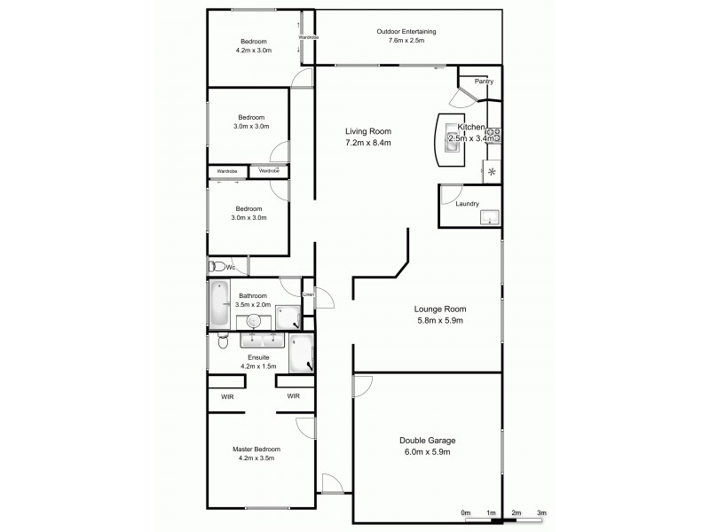 16 Cudgera Avenue, Pottsville NSW 2489 Floorplan
