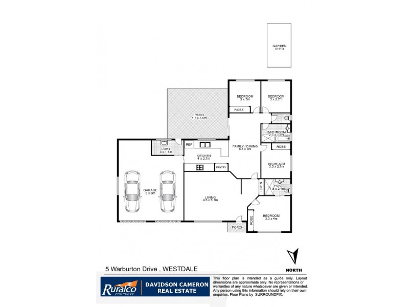 5 Warburton Drive, Tamworth NSW 2340 Floorplan