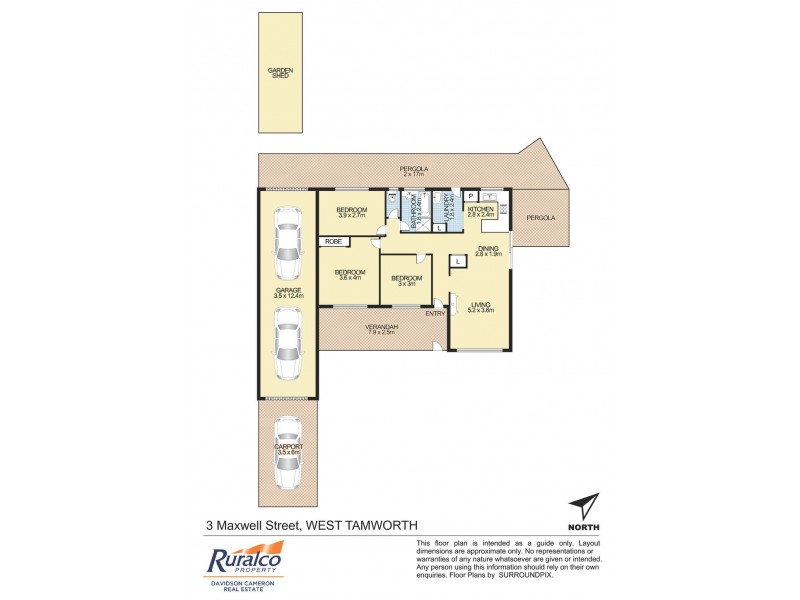 3 Maxwell Street, Tamworth NSW 2340 Floorplan