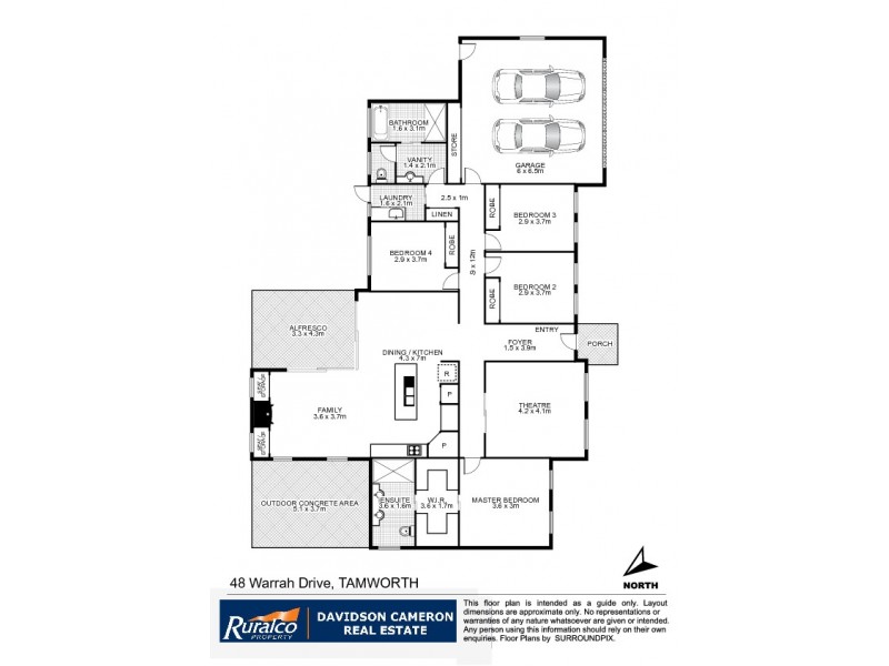 48 Warrah Drive, Tamworth NSW 2340 Floorplan