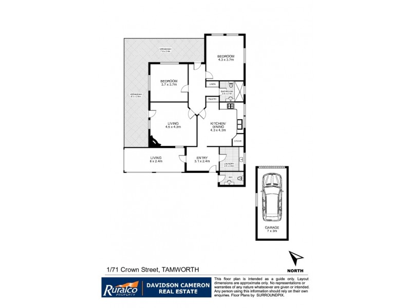 1/71 Crown Street, Tamworth NSW 2340 Floorplan