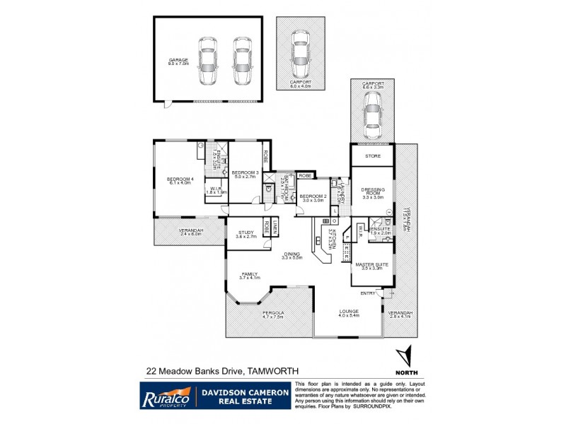 22 Meadowbanks Drive, Tamworth NSW 2340 Floorplan
