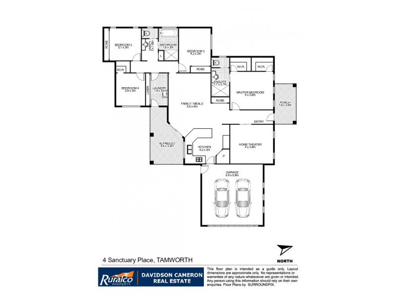 4 Sanctuary Place, Tamworth NSW 2340 Floorplan