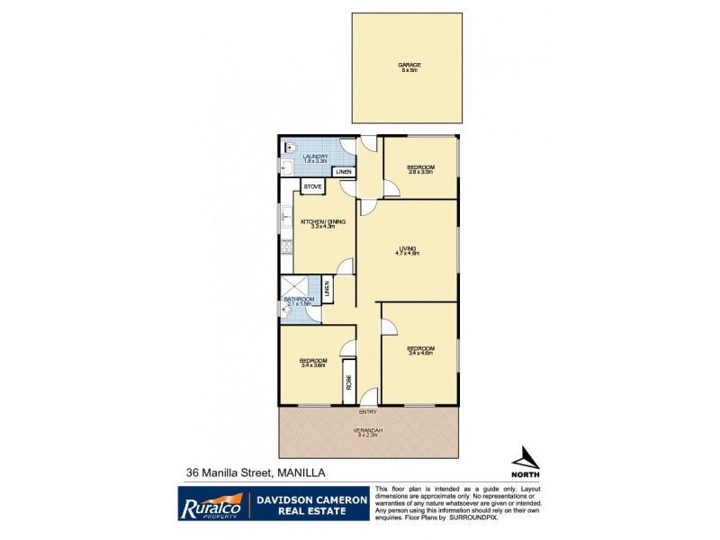 36 Manilla Street, Manilla NSW 2346 Floorplan