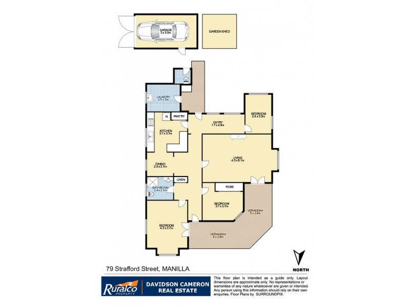 79 Strafford Street, Manilla NSW 2346 Floorplan