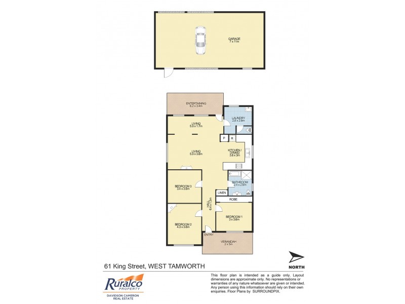61 King Street, Tamworth NSW 2340 Floorplan