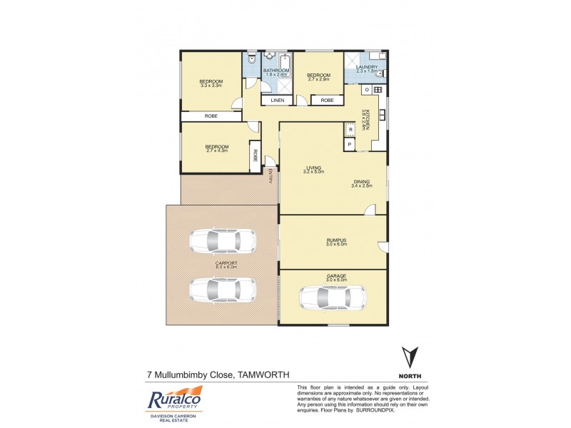 7 Mullumbimby Close, Tamworth NSW 2340 Floorplan