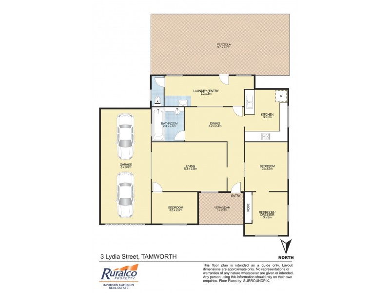 3 Lydia Street, Tamworth NSW 2340 Floorplan