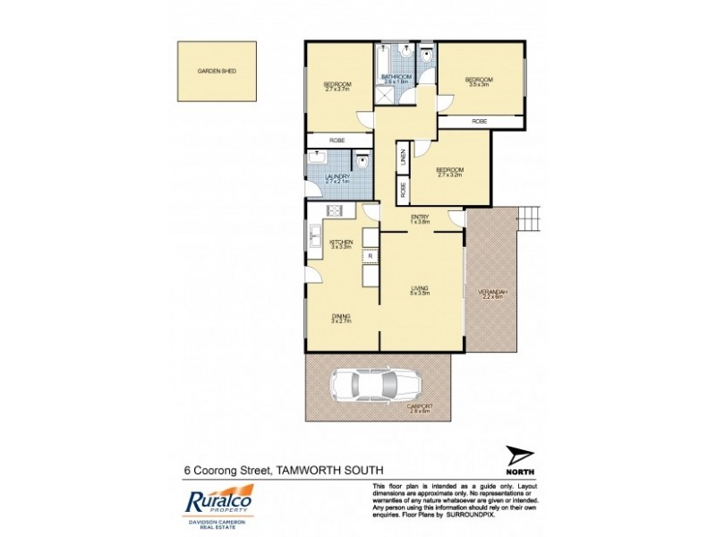 6 Coorong Street, Tamworth NSW 2340 Floorplan
