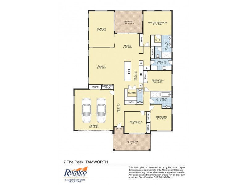 7 Peak Drive, Tamworth NSW 2340 Floorplan