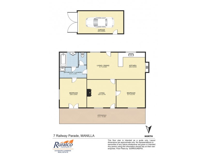 7 Railway Pararde, Manilla NSW 2346 Floorplan