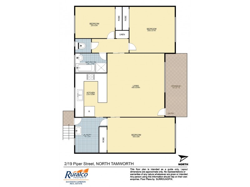 2/19 Piper Street, Tamworth NSW 2340 Floorplan