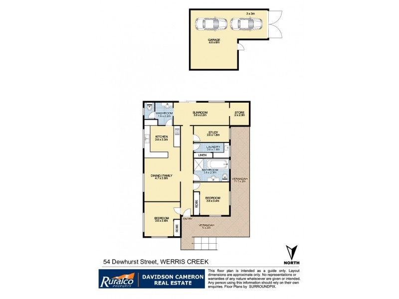 54 Dewhurst Street, Werris Creek NSW 2341 Floorplan