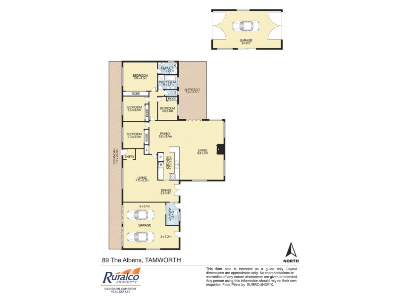 89 The Albens Drive, Tamworth NSW 2340 Floorplan