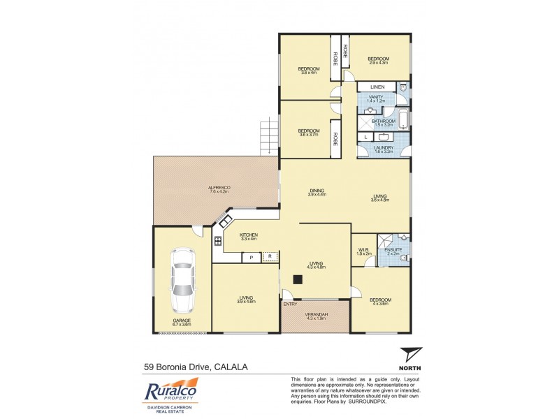 59 Boronia Drive, Tamworth NSW 2340 Floorplan