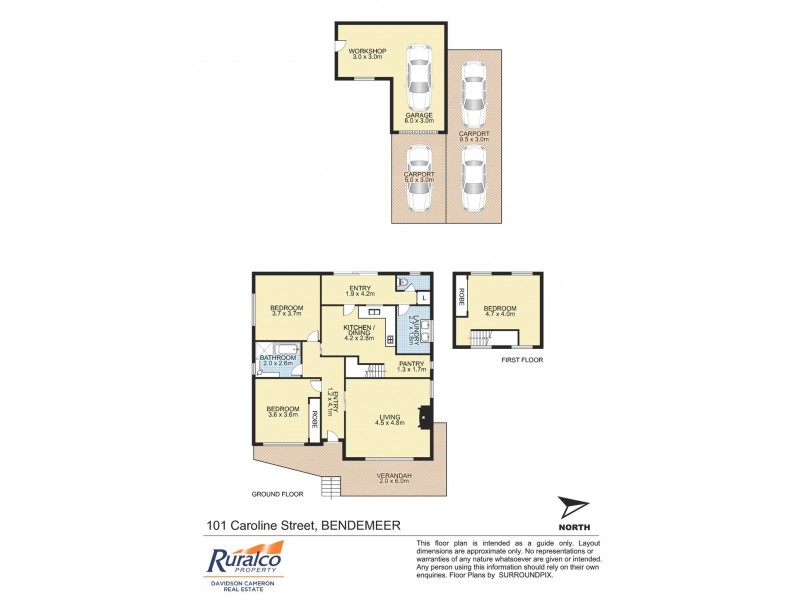 101 Caroline Street, Bendemeer NSW 2355 Floorplan