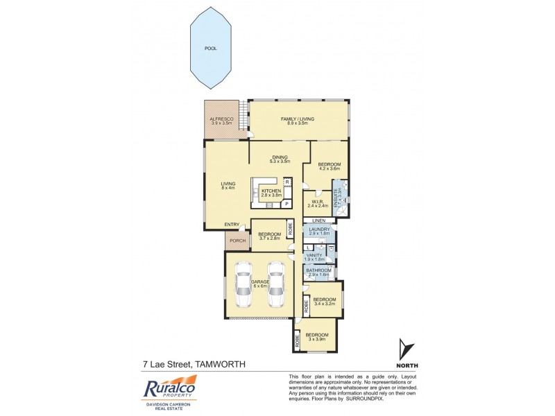 7 Lae Avenue, Tamworth NSW 2340 Floorplan