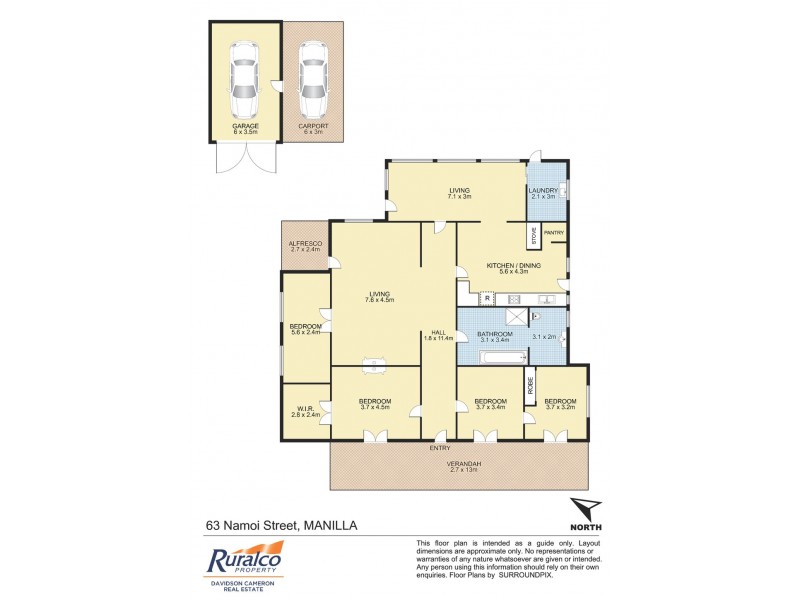 63 Namoi Street, Manilla NSW 2346 Floorplan