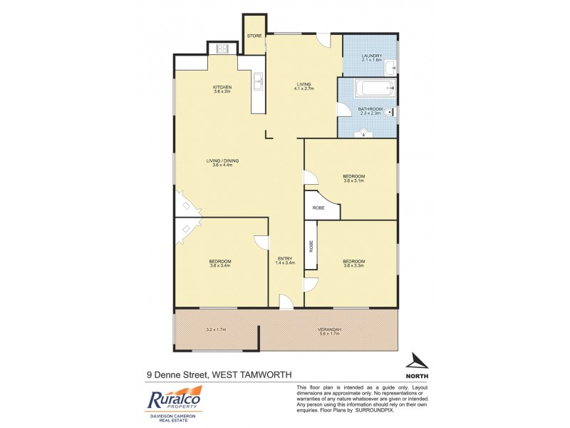 9 Denne Street, Tamworth NSW 2340 Floorplan