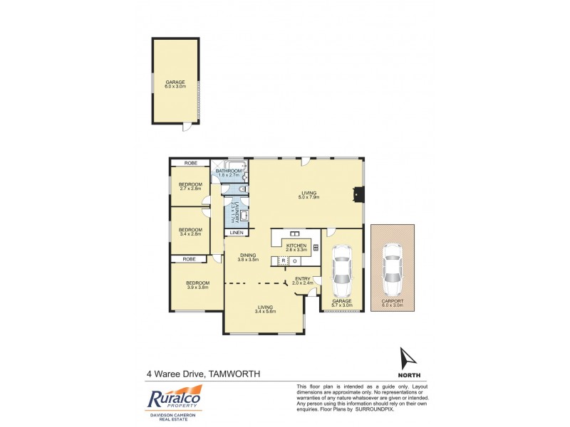 4 Waree Drive, Tamworth NSW 2340 Floorplan