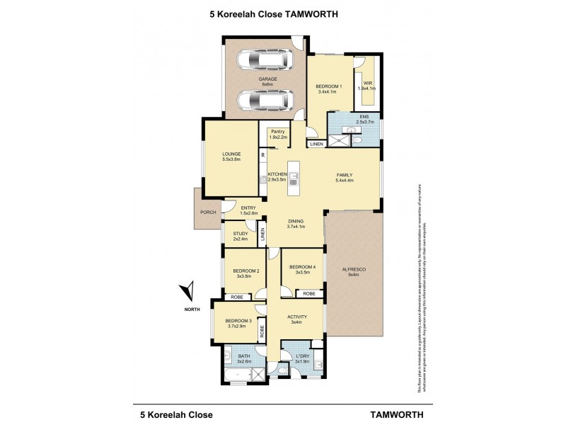 5 Koreelah Close, Tamworth NSW 2340 Floorplan