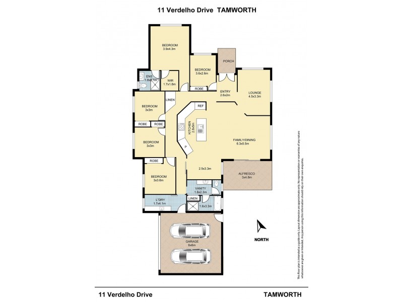 11 Verdelho Drive, Tamworth NSW 2340 Floorplan