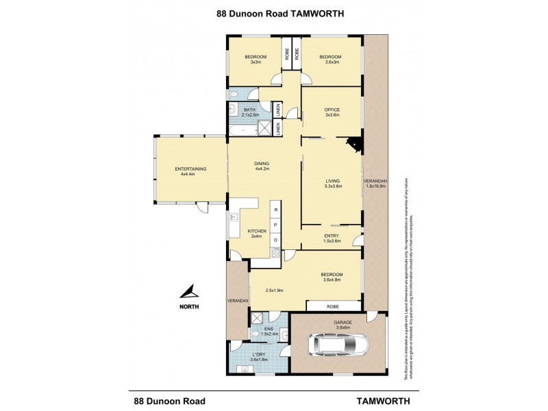 88 Dunoon Road, Tamworth NSW 2340 Floorplan
