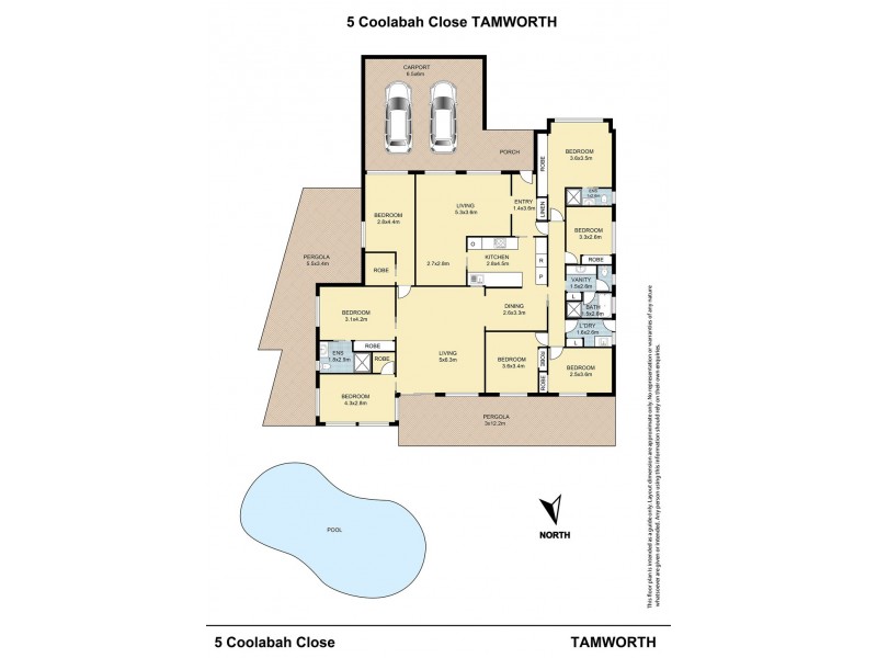 5 Coolabah Close, Tamworth NSW 2340 Floorplan