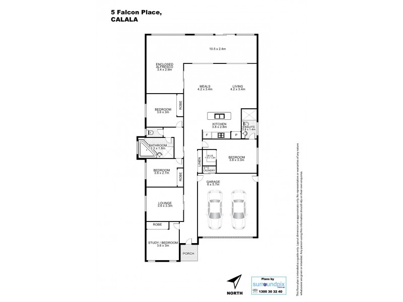 5 Falcon Drive, Tamworth NSW 2340 Floorplan