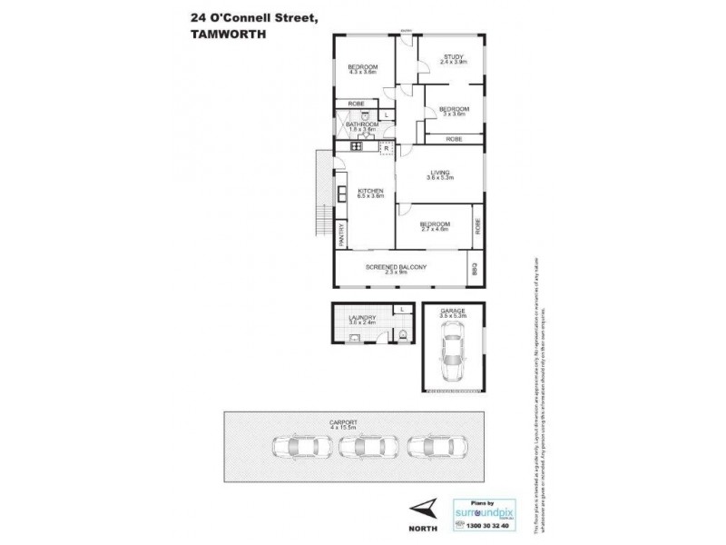 24 O’Connell Street, Tamworth NSW 2340 Floorplan