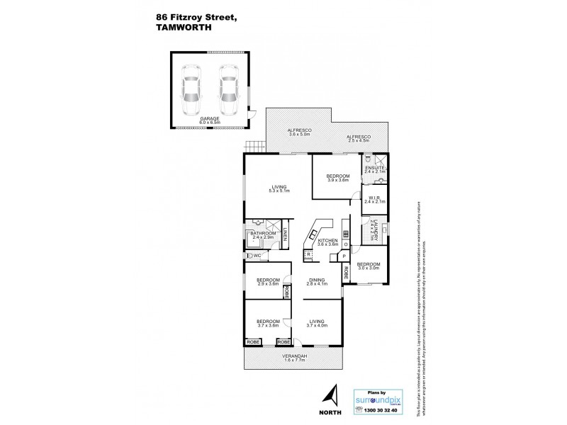 86 Fitzroy Street, Tamworth NSW 2340 Floorplan