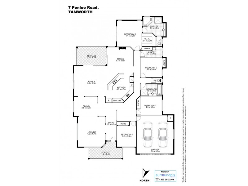7 Penlee Road, Tamworth NSW 2340 Floorplan