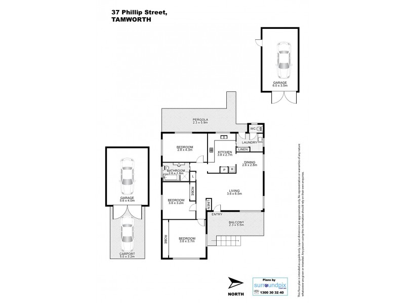 37 Phillip Street, Tamworth NSW 2340 Floorplan