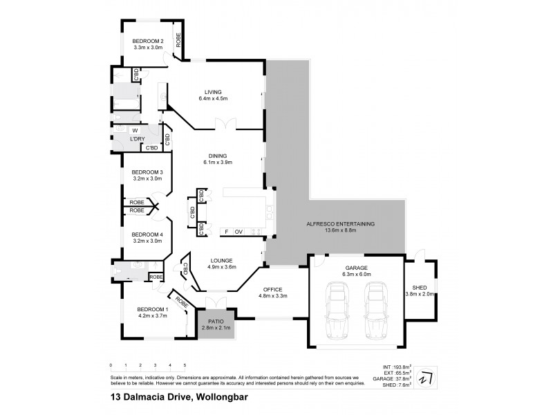 13 Dalmacia Drive, Wollongbar NSW 2477 Floorplan