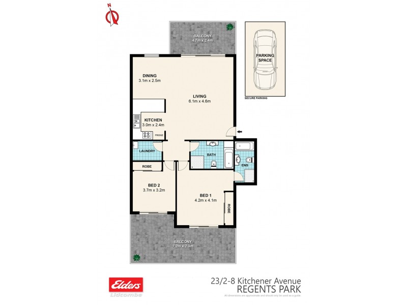 23/2-8 Kitchener Avenue, Regents Park NSW 2143 Floorplan
