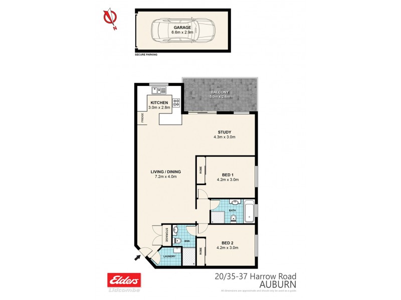 20/35-37 Harrow Road, Auburn NSW 2144 Floorplan