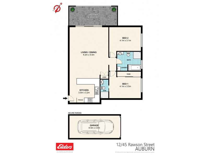 12/45 Rawson Street, Auburn NSW 2144 Floorplan