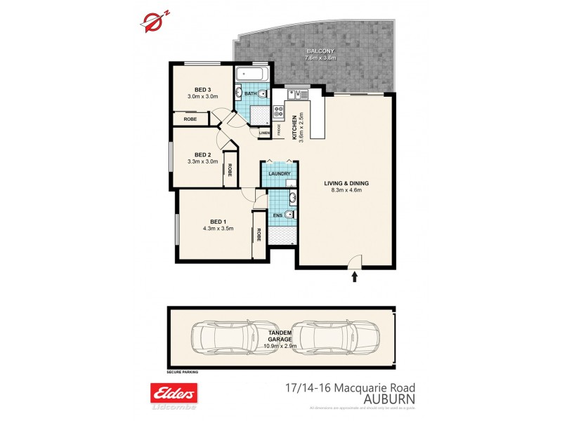 17/14-16 MACQUARIE ROAD, Auburn NSW 2144 Floorplan