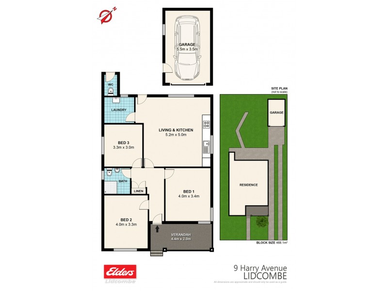 9 Harry Avenue, Lidcombe NSW 2141 Floorplan