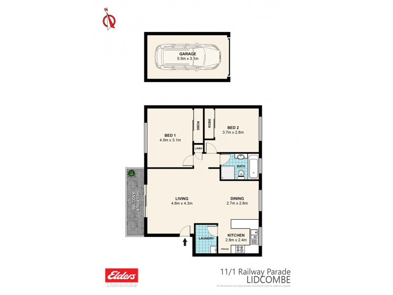 11 / 1 RAILWAY PARADE, Lidcombe NSW 2141 Floorplan