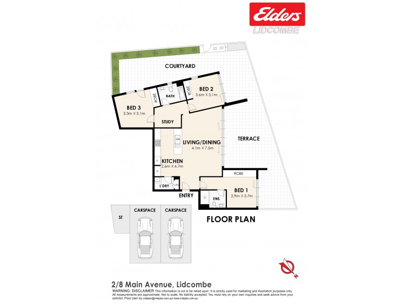 2 / 8 MAIN AVENUE, Lidcombe NSW 2141 Floorplan