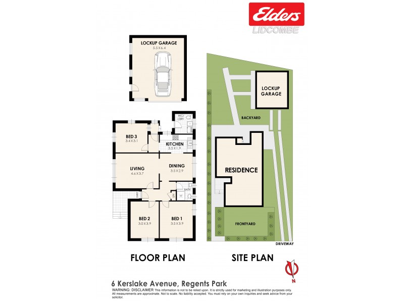 6 KERSLAKE AVENUE, Regents Park NSW 2143 Floorplan