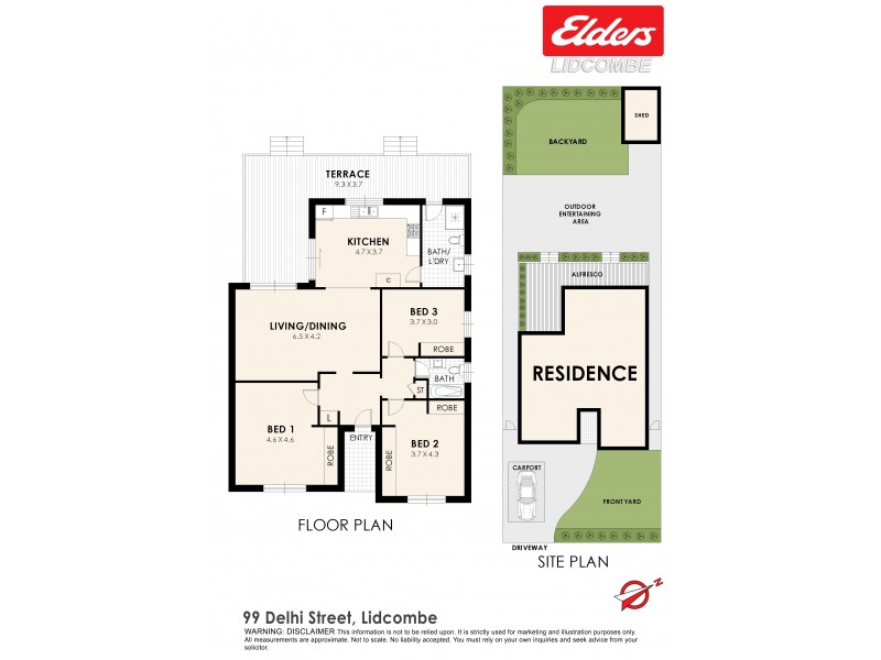 99 DELHI STREET, Lidcombe NSW 2141 Floorplan