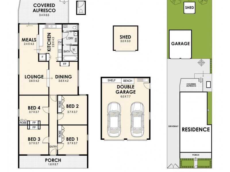 1 BEATRICE STREET, Lidcombe NSW 2141 Floorplan