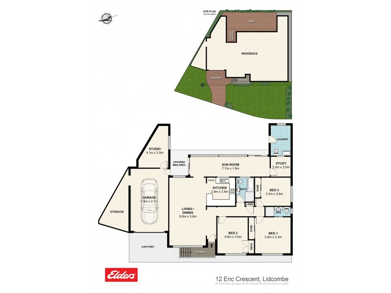 12 Eric Crescent, Lidcombe NSW 2141 Floorplan