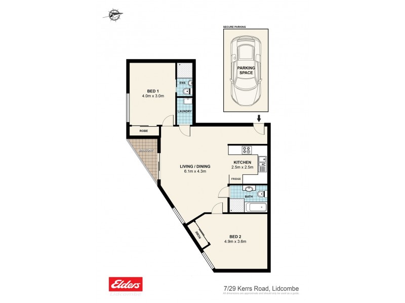7/29 Kerrs Road, Lidcombe NSW 2141 Floorplan