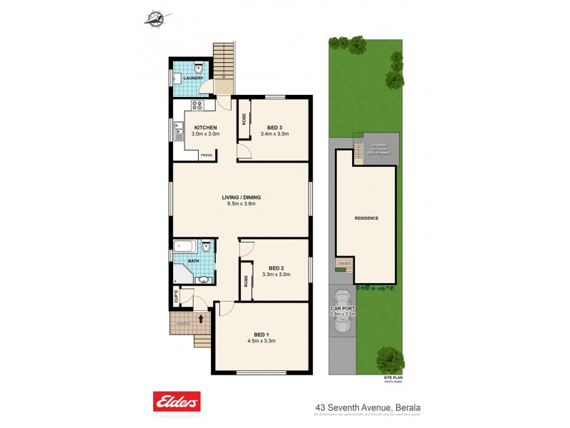 43 Seventh Avenue, Berala NSW 2141 Floorplan