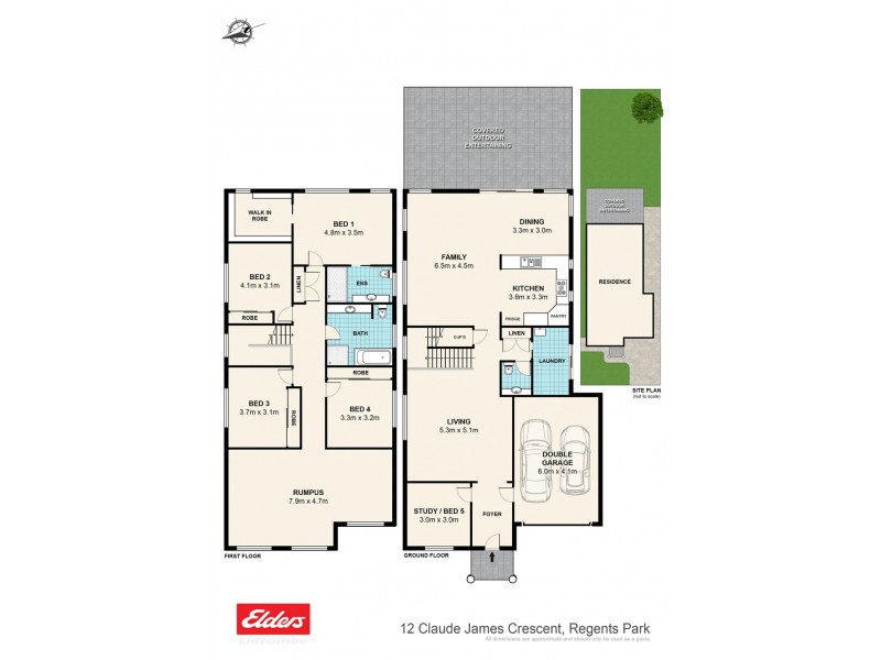 12 Claude James Crescent, Regents Park NSW 2143 Floorplan