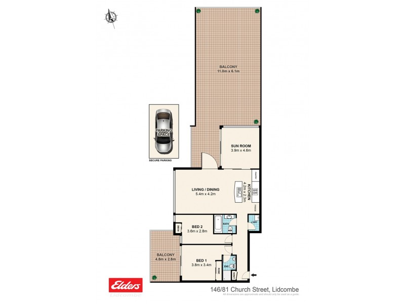 146/81 Church Street, Lidcombe NSW 2141 Floorplan